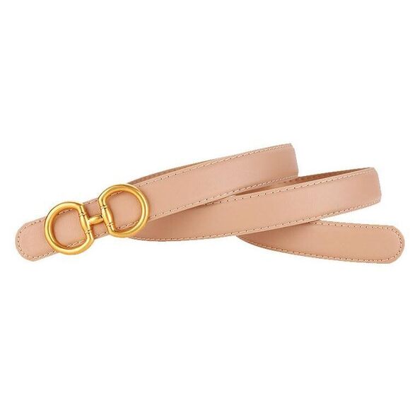 Women Leather Belt For Dresses, Classic Buckle Design Jeans Belt For Pants 5456 - Picture 2 of 5